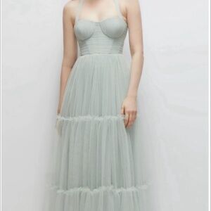 Tiered Tulle Evening Dress